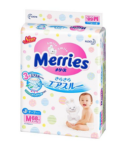 Merries花王 M68 中碼紙尿片 M Size Diaper